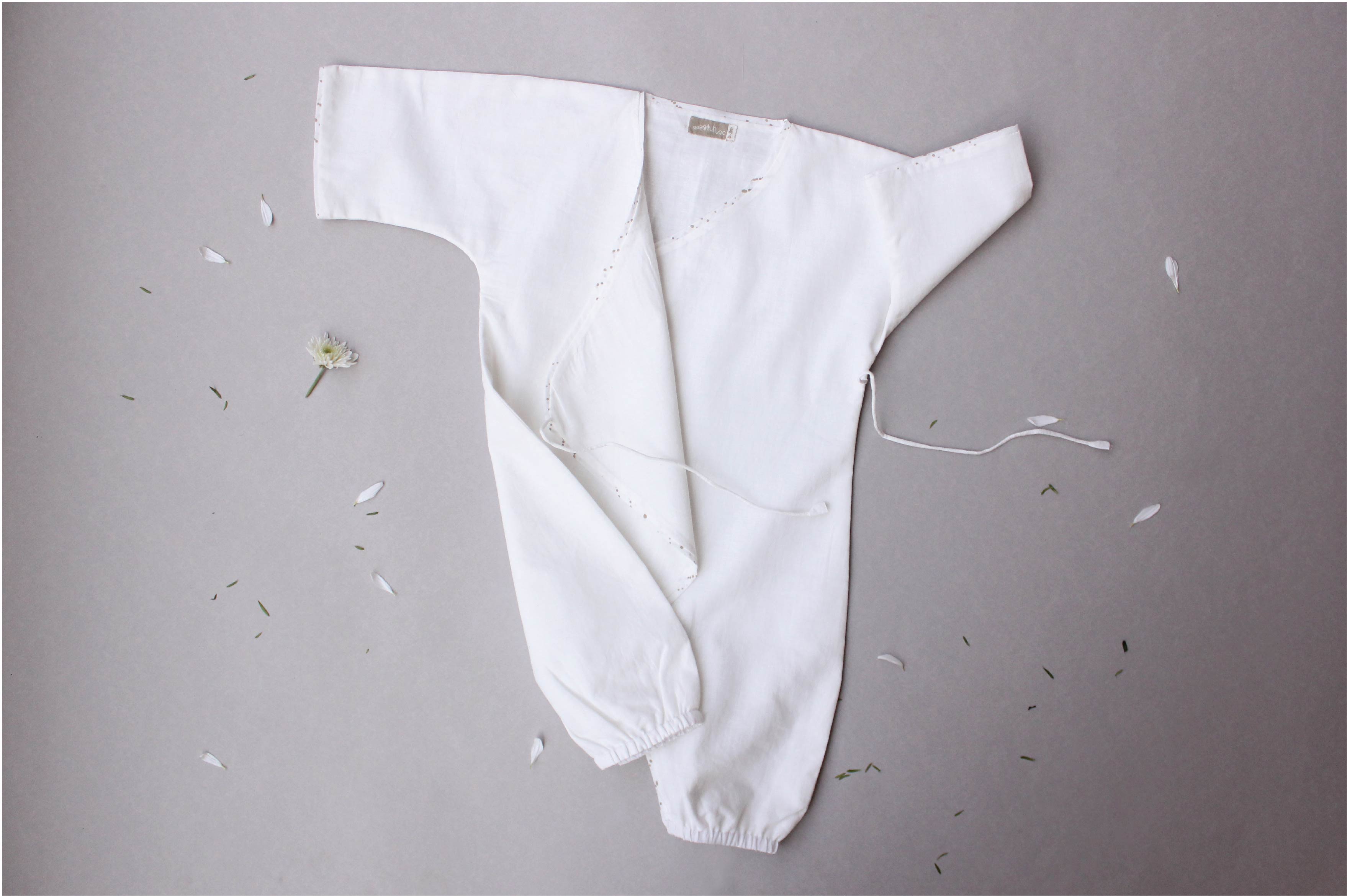 Milky White Baby Romper