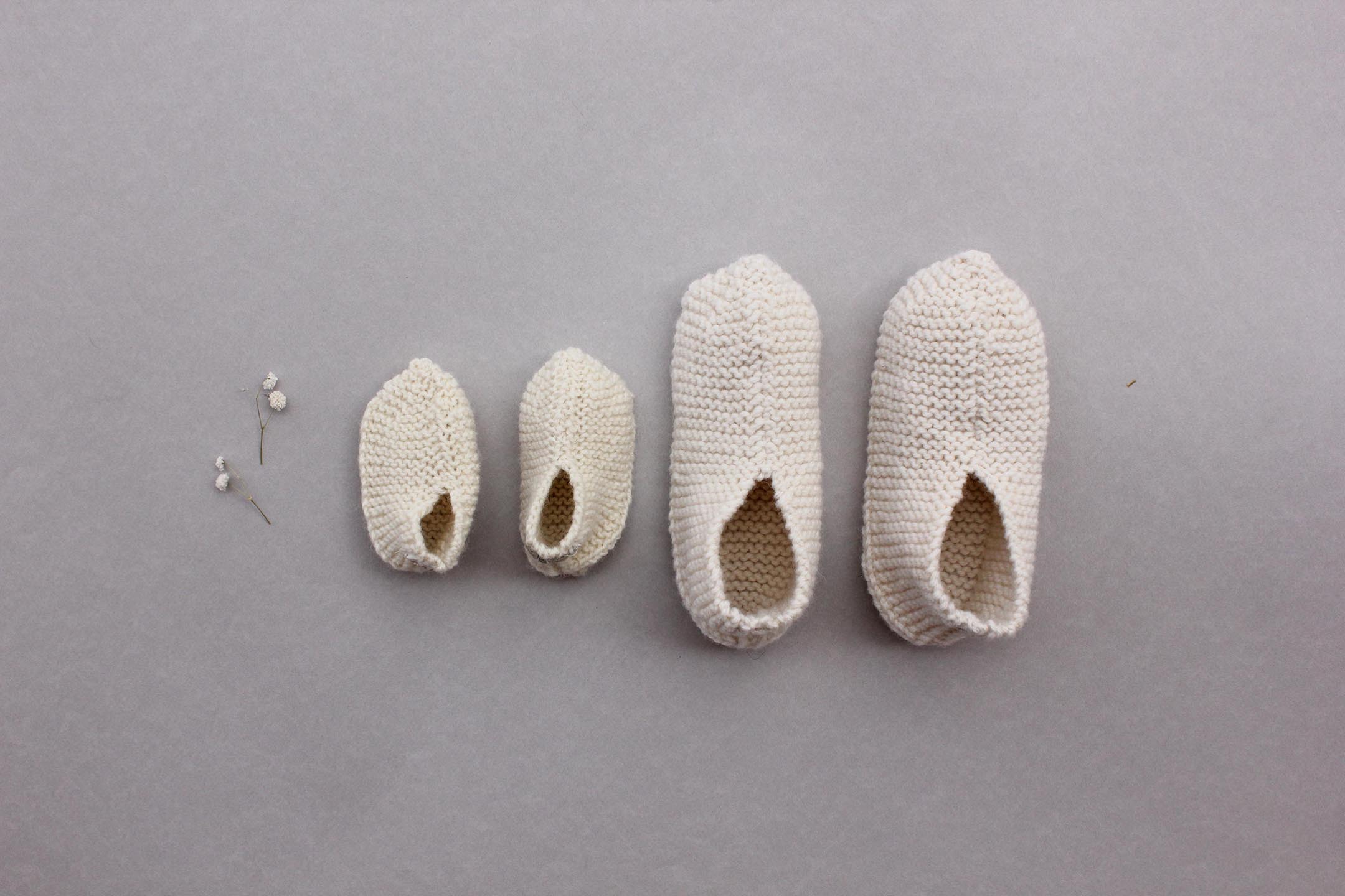 Vintage Mommy Baby Pure Merino Wool Booties - New Mommy & Baby Care Bundle - Set of 2 Booties
