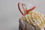 Organic & Natural Dye Print Baby Jhablas + Toy - Newborn Baby Homecoming Gift Bundle - Set of 3