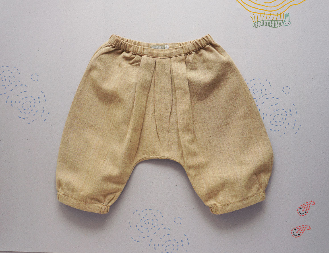 Husk Brown Pleated Pants