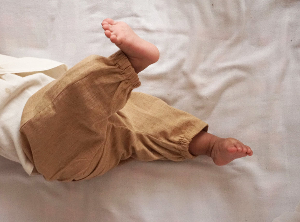 Husk Brown Pleated Pants
