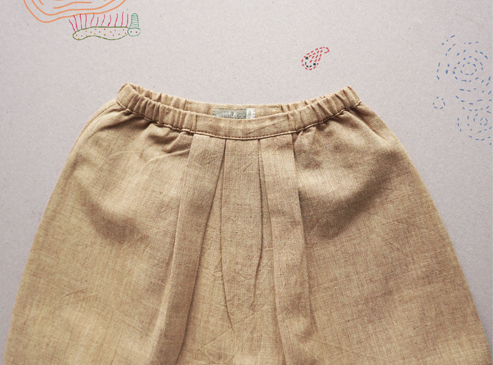 Husk Brown Pleated Pants